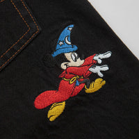 Butter Goods Sorcerer Baggy Denim Shorts in Washed Black thumbnail