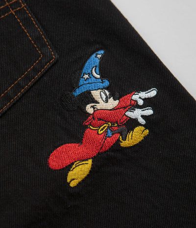 Butter Goods Sorcerer Baggy Denim Shorts in Washed Black