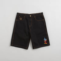 Butter Goods Sorcerer Baggy Denim Shorts in Washed Black thumbnail
