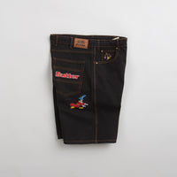Butter Goods Sorcerer Baggy Denim Shorts in Washed Black thumbnail