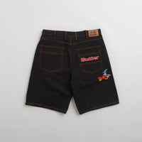 Butter Goods Sorcerer Baggy Denim Shorts in Washed Black thumbnail