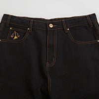 Butter Goods Sorcerer Baggy Denim Shorts in Washed Black thumbnail