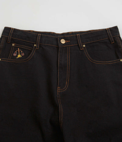 Butter Goods Sorcerer Baggy Denim Shorts in Washed Black