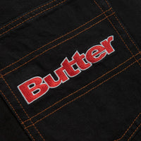 Butter Goods Sorcerer Baggy Denim Shorts in Washed Black thumbnail