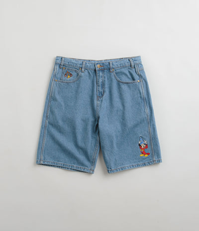 Butter Goods Sorcerer Baggy Denim Shorts in Washed Indigo