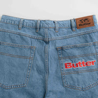 Butter Goods Sorcerer Baggy Denim Shorts in Washed Indigo thumbnail