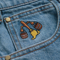 Butter Goods Sorcerer Baggy Denim Shorts in Washed Indigo thumbnail