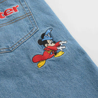 Butter Goods Sorcerer Baggy Denim Shorts in Washed Indigo thumbnail