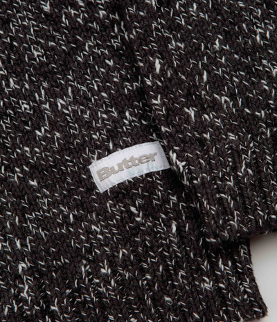 Butter Goods Speckle Knit Crewneck Sweatshirt in Charcoal