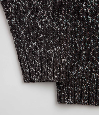 Butter Goods Speckle Knit Crewneck Sweatshirt in Charcoal