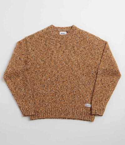 Butter Goods Speckle Knit Crewneck Sweatshirt - Copper