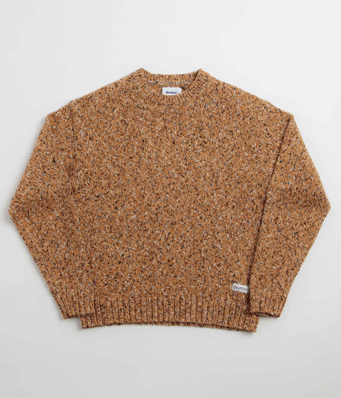 Butter Goods Speckle Knit Crewneck Sweatshirt - Copper