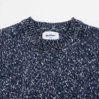 Butter Goods Speckle Knit Crewneck Sweatshirt - Navy thumbnail