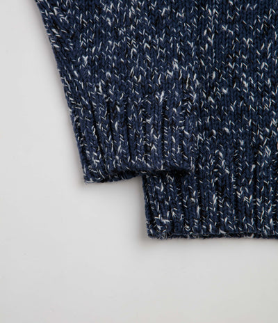Butter Goods Speckle Knit Crewneck Sweatshirt - Navy