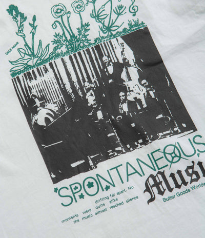 Butter Goods Spontaneous Music T-Shirt in White