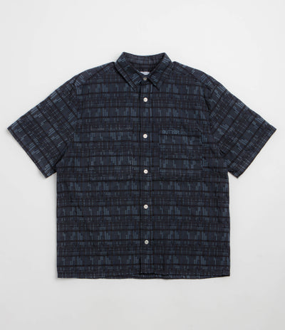 Butter Goods Spring Short Sleeve Shirt - Overdye Navy