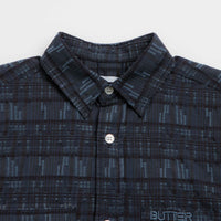 Butter Goods Spring Short Sleeve Shirt - Overdye Navy thumbnail