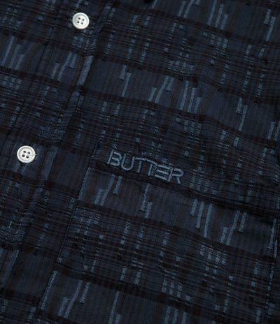 Butter Goods Spring Short Sleeve Shirt - Overdye Navy