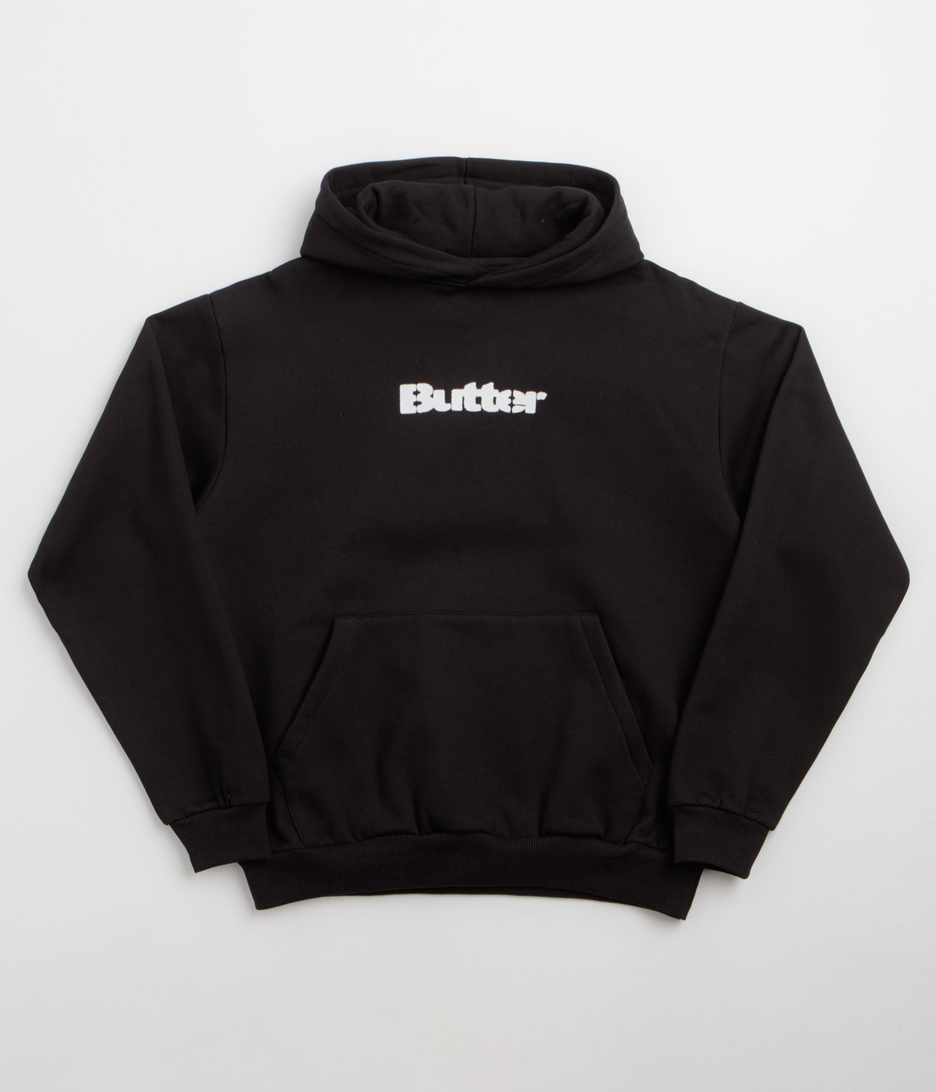 Butter Goods Stencil Logo Hoodie - Black