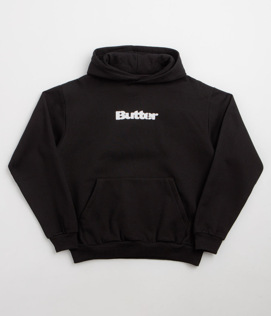 Butter Goods Stencil Logo Hoodie - Black