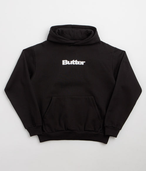 Butter Goods Stencil Logo Hoodie - Black