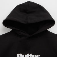 Butter Goods Stencil Logo Hoodie - Black thumbnail