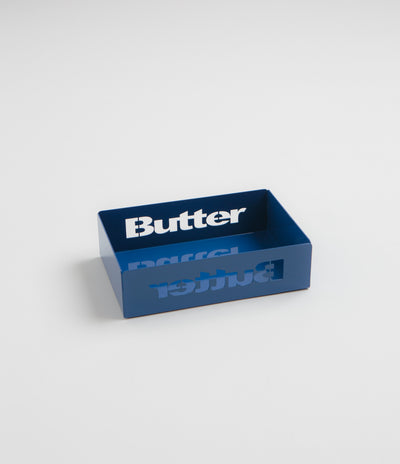 Butter Goods Stencil Logo Metal Tray in Blue