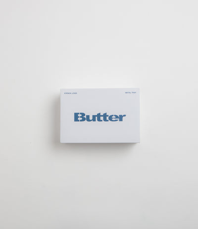 Butter Goods Stencil Logo Metal Tray in Blue