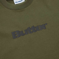 Butter Goods Stencil Logo T-Shirt in Army thumbnail