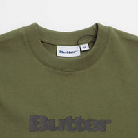 Butter Goods Stencil Logo T-Shirt in Army thumbnail