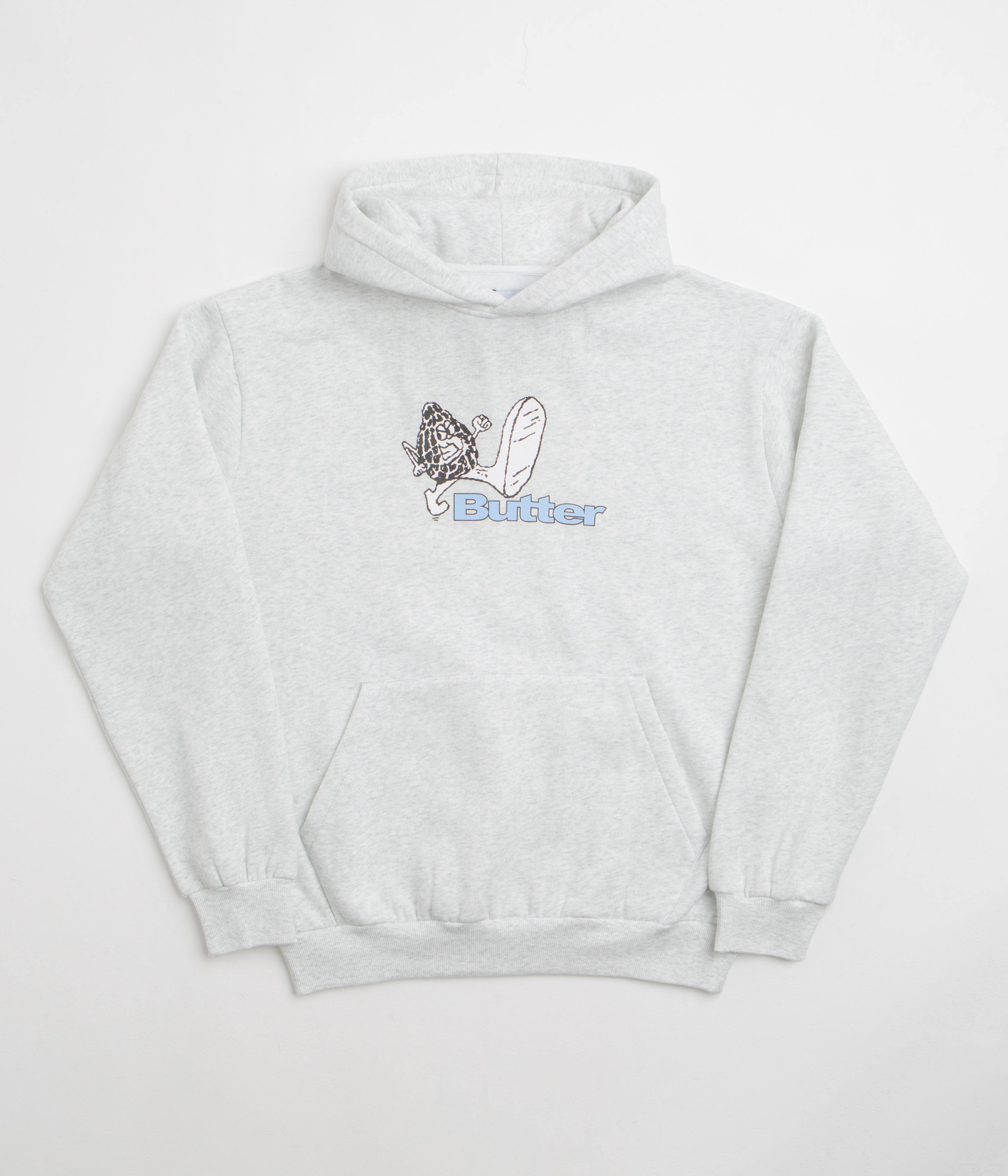 Butter Goods Steppin' Logo Hoodie in Ash