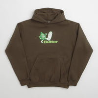 Butter Goods Steppin' Logo Hoodie - Brown thumbnail