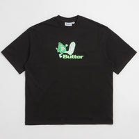 Butter Goods Steppin' Logo T-Shirt - Black thumbnail