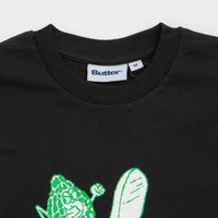 Butter Goods Steppin' Logo T-Shirt - Black thumbnail