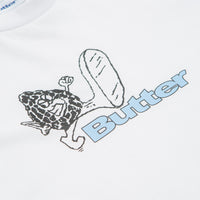 Butter Goods Steppin' Logo T-Shirt - White thumbnail
