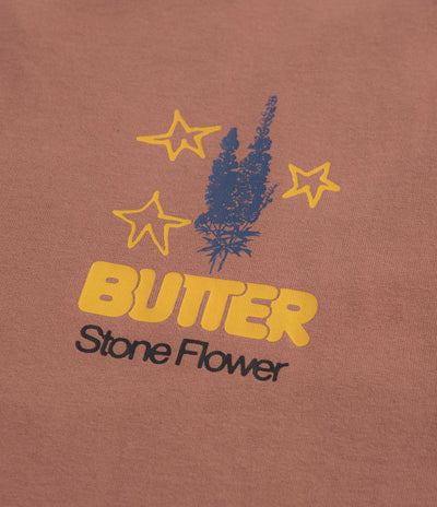 Butter Goods Stone Flower T-Shirt - Washed Wood
