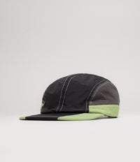 Butter Goods Stream 4 Panel Cap in Black and Pistachio