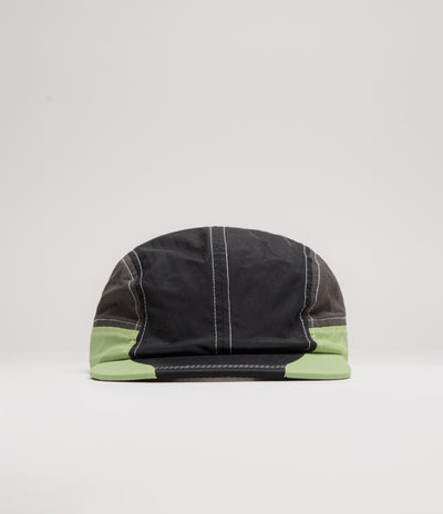 Butter Goods Stream 4 Panel Cap in Black and Pistachio