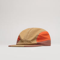 Butter Goods Stream 4 Panel Cap in Khaki and Citrus thumbnail