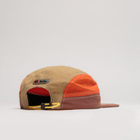 Butter Goods Stream 4 Panel Cap in Khaki and Citrus thumbnail