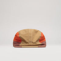 Butter Goods Stream 4 Panel Cap in Khaki and Citrus thumbnail
