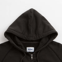 Butter Goods Stretch Zip-Thru Hoodie - Washed Black thumbnail