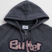 Butter Goods Stretch Zip-Thru Hoodie - Washed Navy thumbnail