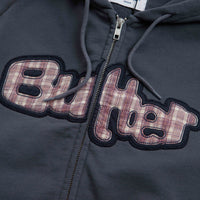 Butter Goods Stretch Zip-Thru Hoodie - Washed Navy thumbnail