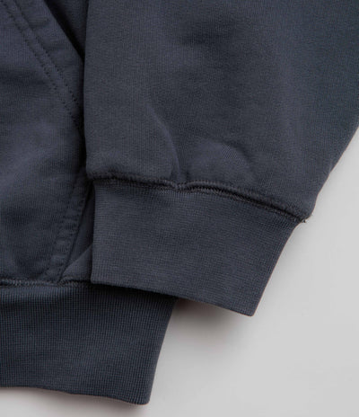Butter Goods Stretch Zip-Thru Hoodie - Washed Navy
