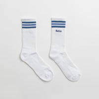 Butter Goods Stripe Socks in White thumbnail