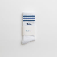Butter Goods Stripe Socks in White thumbnail