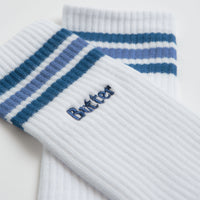 Butter Goods Stripe Socks in White thumbnail