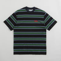 Butter Goods Stripe T-Shirt in Forest and Navy thumbnail