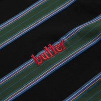 Butter Goods Stripe T-Shirt in Forest and Navy thumbnail